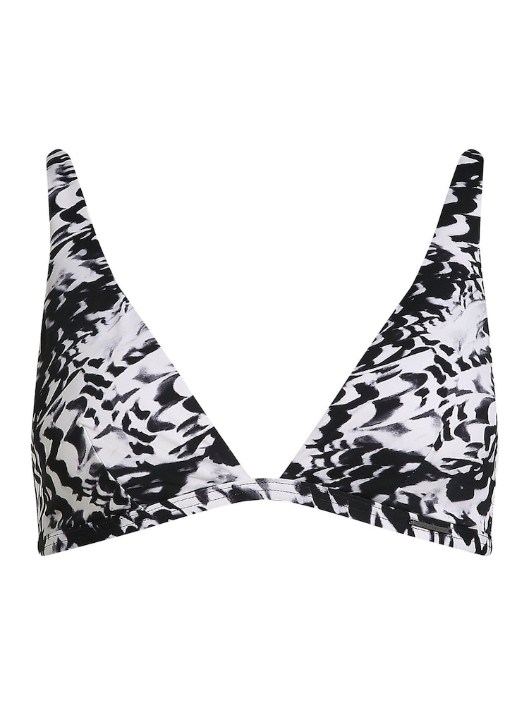 Calvin Klein Black Fixed Triangle Bikini Top With Removable Pads - Image 5 of 5