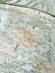 Catherine Lansfield Green Forest Blossom Reversible Duvet Cover Set - Image 4 of 4