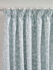 Catherine Lansfield Brooke Floral Lined Pencil Pleat Curtains - Bild 1 von 4