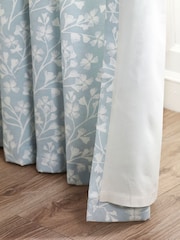 Catherine Lansfield Brooke Floral Lined Pencil Pleat Curtains - Bild 4 von 4