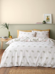 Catherine Lansfield Natural Paradiso Palm Reversible Duvet Cover Set - Image 2 of 4