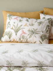 Catherine Lansfield Natural Paradiso Palm Reversible Duvet Cover Set - Image 3 of 4