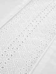 Catherine Lansfield White Broderie Anglaise Duvet Cover Set - Image 3 of 3