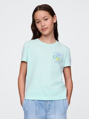 Gap Blue Lemon Short Sleeve Crew Neck Graphic T-Shirt (4-13yrs) - Image 2 of 4