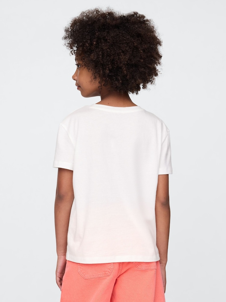 Gap White Fruit Short Sleeve Crew Neck Graphic T-Shirt (4-13yrs) - Image 2 of 3