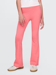 Gap Coral Pink Flare Leggings (4-13yrs) - Image 1 of 5