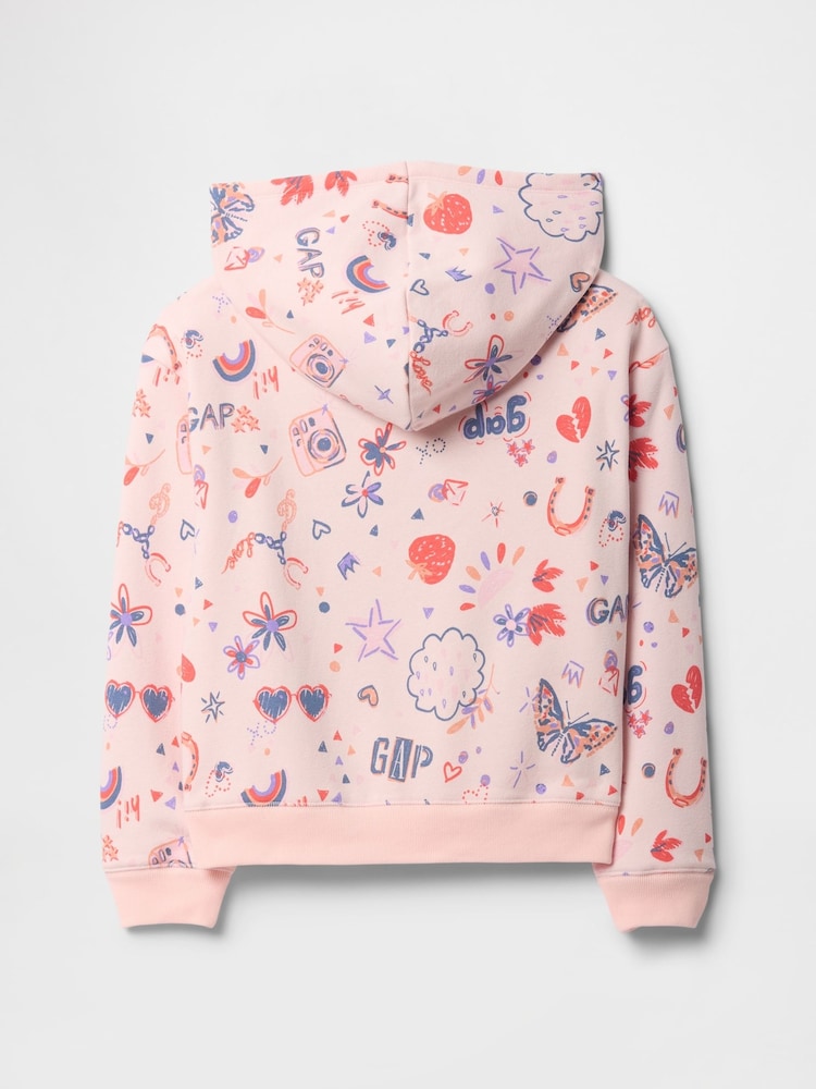 Gap Pink Vintage Relaxed Hoodie (4-13yrs) - Image 2 of 3