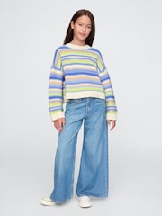 Gap Cream Stripe Boxy Knit Jumper (4-13yrs) - Image 3 of 5