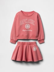 Gap Vintage Red Vintage Soft Skort & Sweatshirt Set (6mths-5yrs) - Image 1 of 3