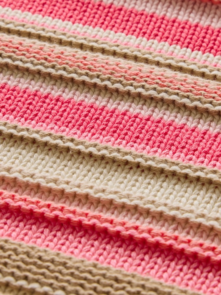 Gap Pink Stripe Boxy Knit Jumper (4-13yrs) - Image 5 of 5