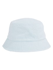 Calvin Klein Blue Embroidered Monogram Denim Bucket 100% Cotton Hat - Image 2 of 3
