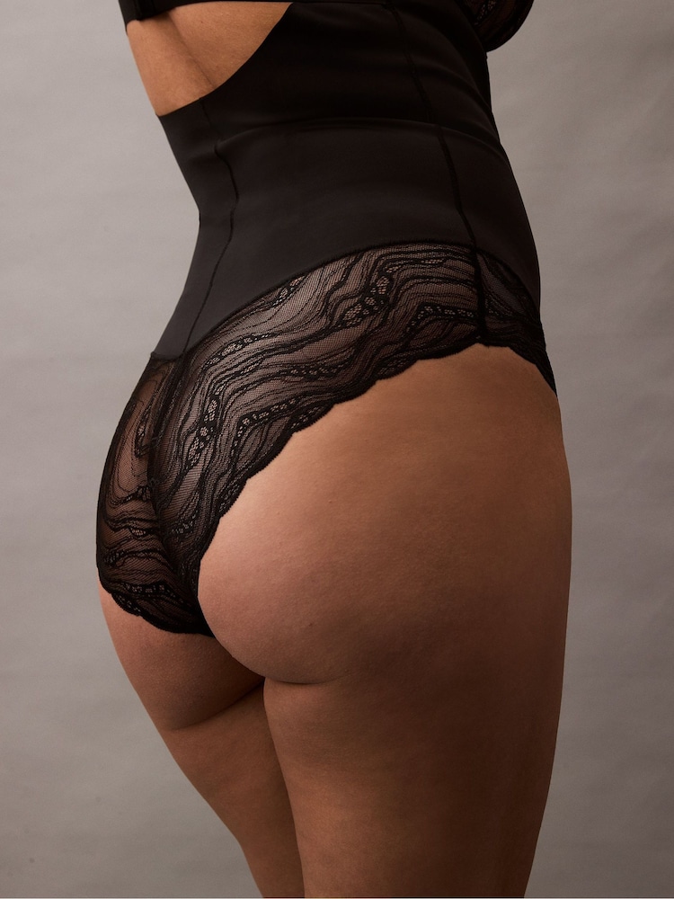 Calvin Klein Black Stretch Lace Shapewear Bodies - Image 5 of 7