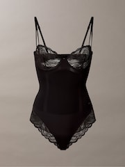 Calvin Klein Black Stretch Lace Shapewear Bodies - Image 6 of 7