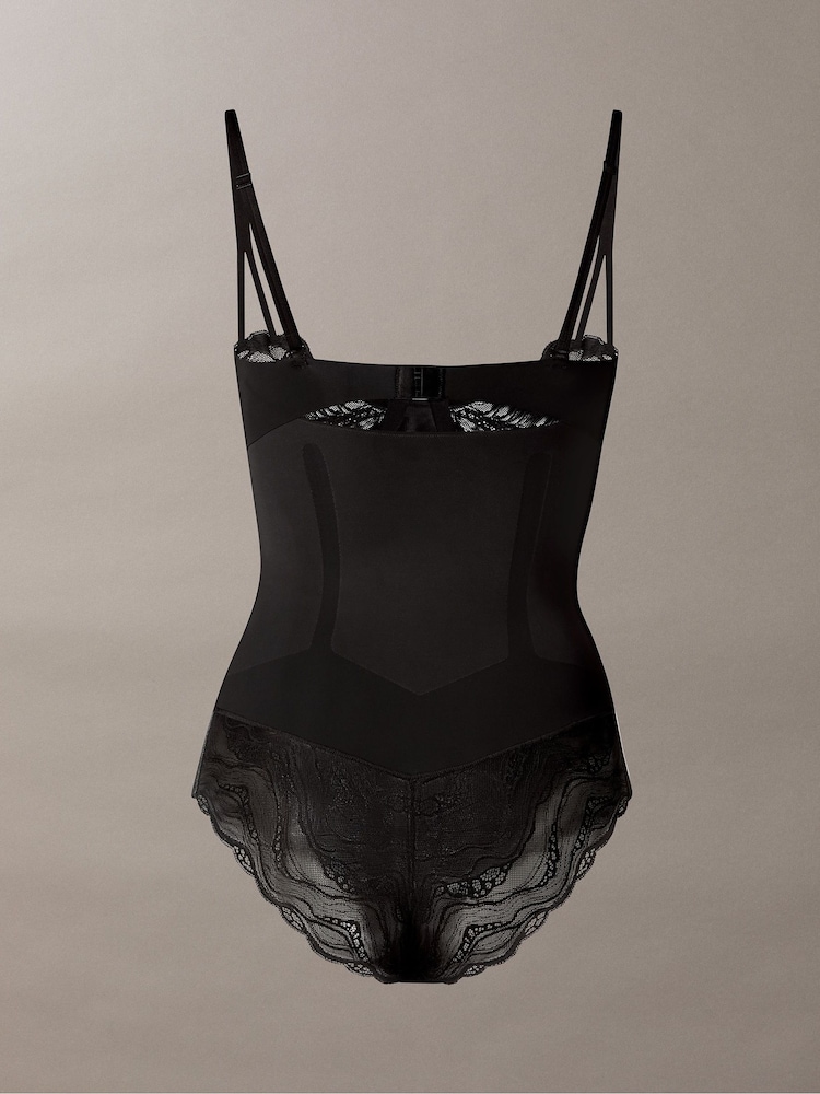 Calvin Klein Black Stretch Lace Shapewear Bodies - Image 7 of 7