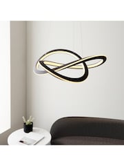 Gallery Home Black White Espina Pendant Ceiling Light - Image 1 of 8