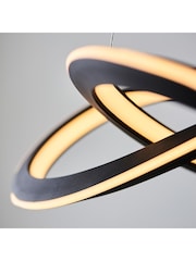 Gallery Home Black White Espina Pendant Ceiling Light - Image 2 of 8