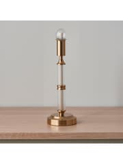 Gallery Home Brass Morton Rechargeable Table Lamp - Image 1 of 8