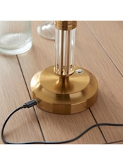 Gallery Home Brass Morton Rechargeable Table Lamp - Image 3 of 8