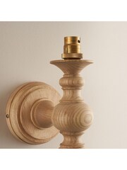Gallery Home Natural Ash Bibury 1 Light Wall - Image 3 of 7