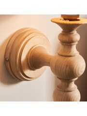 Gallery Home Natural Ash Bibury 1 Light Wall - Image 5 of 7
