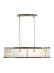 Gallery Home Antique Brass Ridgeton 4 Light Pendant Ceiling Light - Image 4 of 6