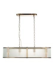 Gallery Home Antique Brass Ridgeton 4 Light Pendant Ceiling Light - Image 5 of 6