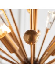 Gallery Home Aged Brass Orcia 8 Light Pendant Ceiling Light - Image 6 of 7