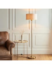Gallery Home Vintage Brass Highclere Floor Light - Image 1 of 8