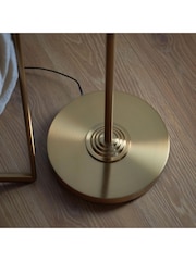 Gallery Home Vintage Brass Highclere Floor Light - Image 4 of 8