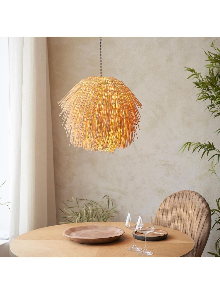 Gallery Home Natural Pushpa Pendant Ceiling Light - Image 2 of 6