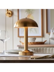 Gallery Home Warm Brass Bridport Rechargeable Table Lamp - Image 1 of 8