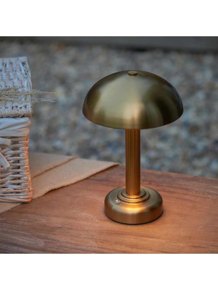Gallery Home Warm Brass Bridport Rechargeable Table Lamp - Image 2 of 8