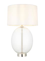 Gallery Home Bright Nickel Kelda Oval Table Lamp - Image 4 of 5