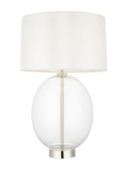 Gallery Home Bright Nickel Kelda Oval Table Lamp - Image 5 of 5