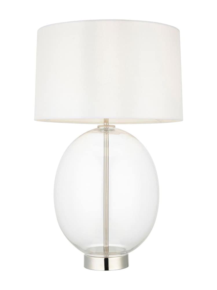 Gallery Home Bright Nickel Kelda Oval Table Lamp - Image 5 of 5