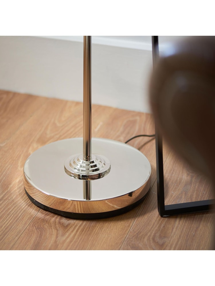 Gallery Home Bright Nickel Highclere Floor Light - Image 2 of 8