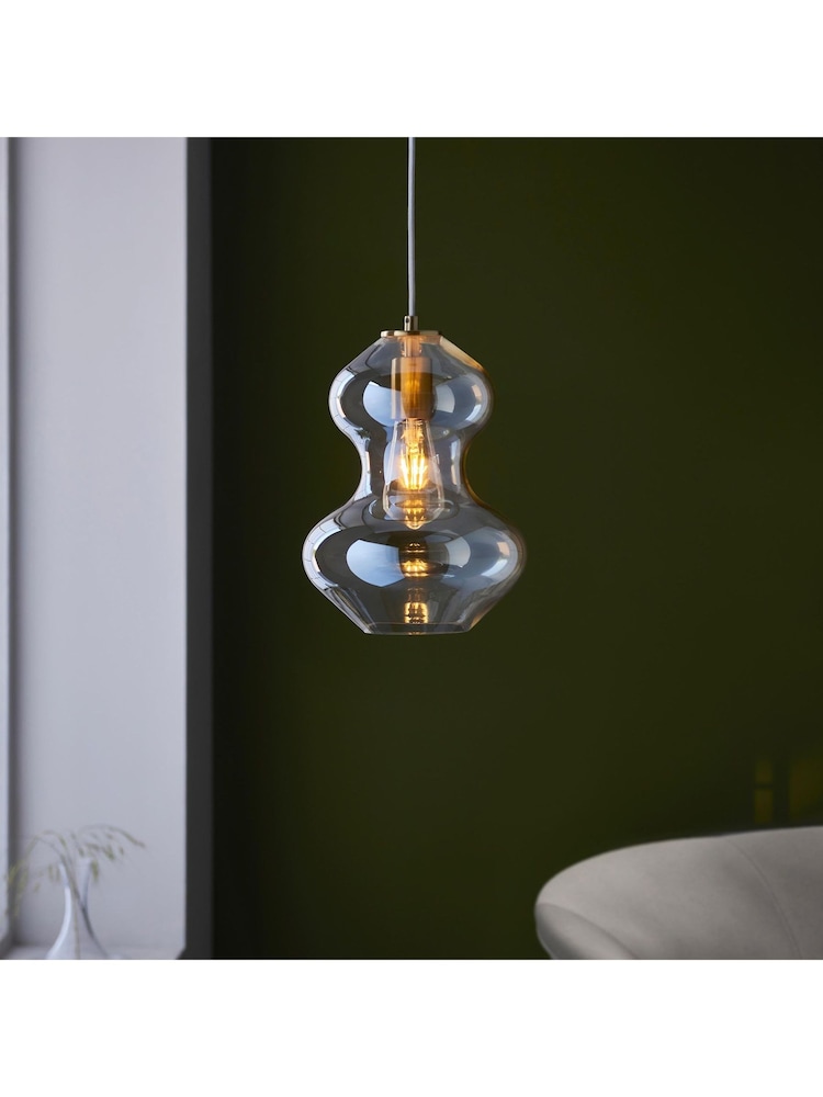 Gallery Home Satin Brass Kelda Oval Pendant Ceiling Light - Image 1 of 7 Gallery Home Satin Brass Kelda Oval Pendant Ceiling Light - Image 1 of 7