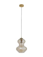 Gallery Home Satin Brass Kelda Oval Pendant Ceiling Light - Image 6 of 7