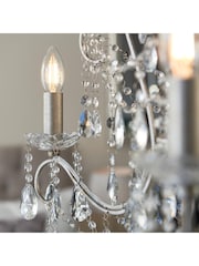Gallery Home Aged Silver Berkley Pendant 3 Light Ceiling Light - Image 4 of 8
