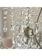 Gallery Home Aged Silver Berkley Pendant 3 Light Ceiling Light - Image 6 of 8