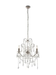 Gallery Home Aged Silver Berkley Pendant 3 Light Ceiling Light - Image 8 of 8