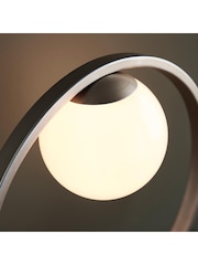 Gallery Home Brushed Silver Enzo Table Lamp - Image 4 of 7