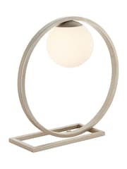 Gallery Home Brushed Silver Enzo Table Lamp - Image 6 of 7