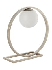 Gallery Home Brushed Silver Enzo Table Lamp - Image 7 of 7