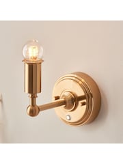 Gallery Home Brass Burley Rechargeable Wall Light - Image 1 of 7