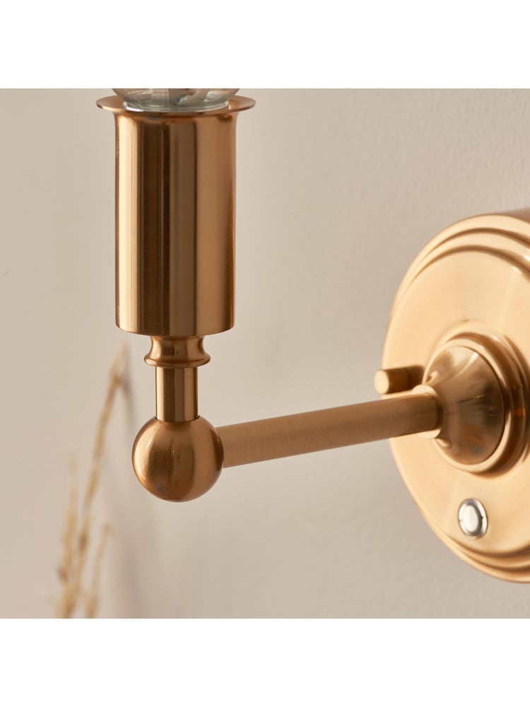 Gallery Home Brass Burley Rechargeable Wall Light - Image 2 of 7