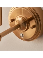 Gallery Home Brass Burley Rechargeable Wall Light - Image 5 of 7