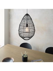 Gallery Home Black Pimva 1 Pendant Ceiling Light - Image 1 of 6