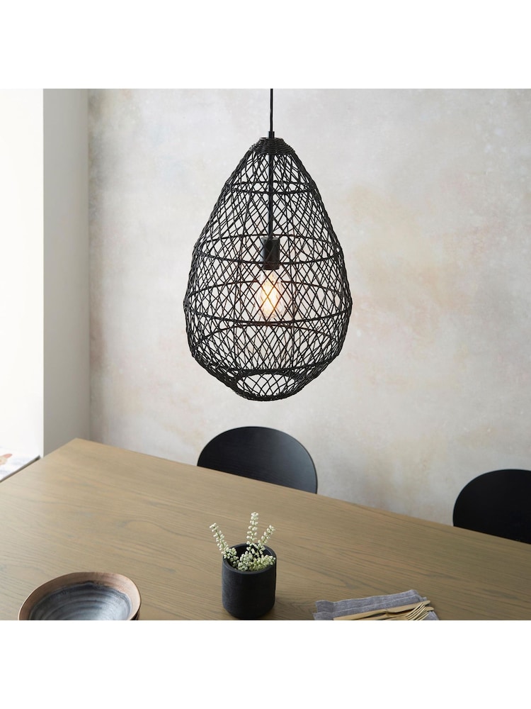 Gallery Home Black Pimva 1 Pendant Ceiling Light - Image 1 of 6