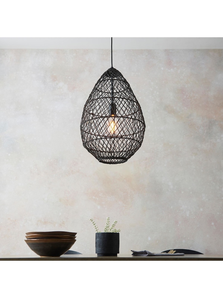 Gallery Home Black Pimva 1 Pendant Ceiling Light - Image 2 of 6